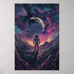 Poster do Astronauta do Explorador de Espaço