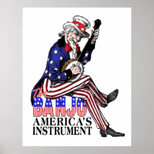Poster do banjo de América