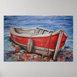 Poster do barco de fileira