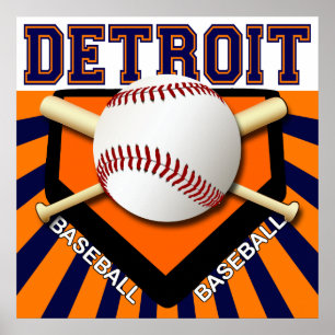 POSTER DO BASEBOL DE DETROIT