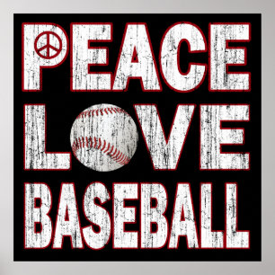 POSTER DO BASEBOL DO AMOR DA PAZ