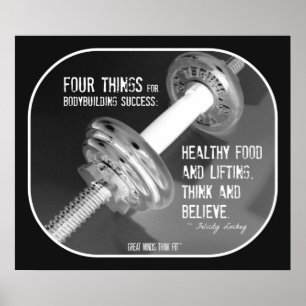 Poster do Bodybuilding com citações 009