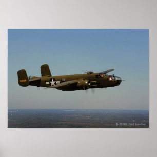 Poster do bombardeiro 2 de B-25 Mitchell