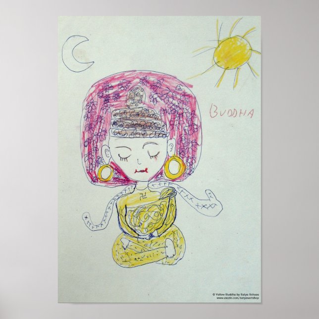 Poster do Buda Amarelo (Frente)