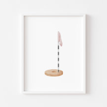 Poster do buraco de golfe rosa-d-água