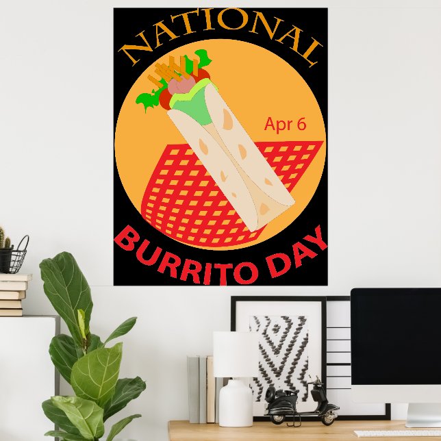 Poster do Burrito Nacional (Escritório em casa)