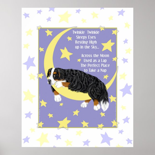 Poster do Cachorro da Montanha Bernese (Frente)