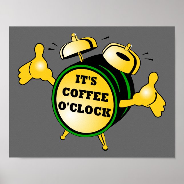 Poster do café O-clock (Frente)