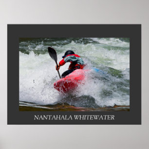 Poster do caiaque de Whitewater