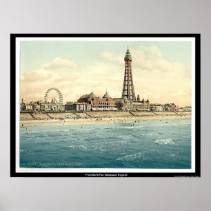 Pôster Do cais norte, Blackpool, Inglaterra
