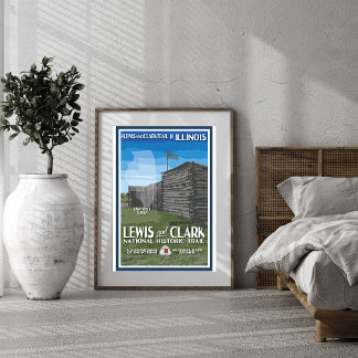 Poster do Caminho Histórico Nacional Lewis e Clark