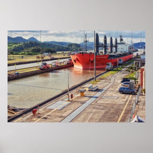 Poster do Canal do Panamá (Frente)