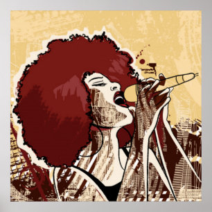 Poster do cantor de Afrocentric