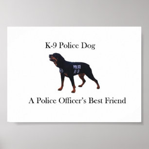 Poster do cão de polícia K-9