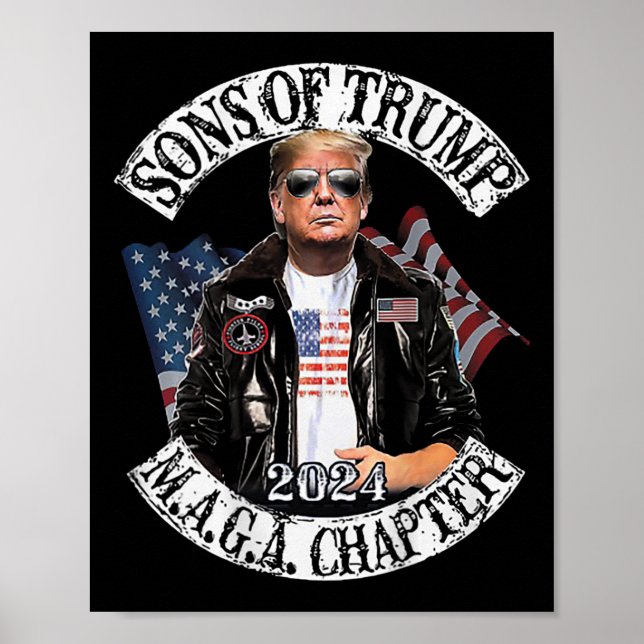Poster Do Capítulo do Trump Maga 2024 (no verso)  (Frente)