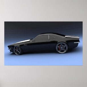 Poster do carro de esportes de Camaro SS