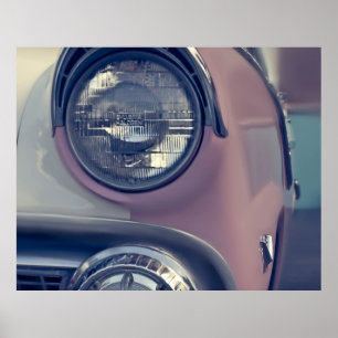 Poster do carro vintage