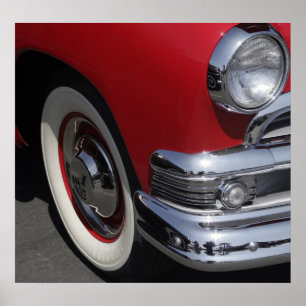 Poster do carro vintage