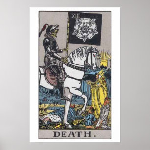 Poster do cartão de Tarot da morte