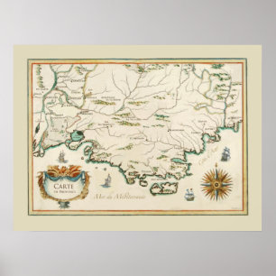 Poster do carte de Provence