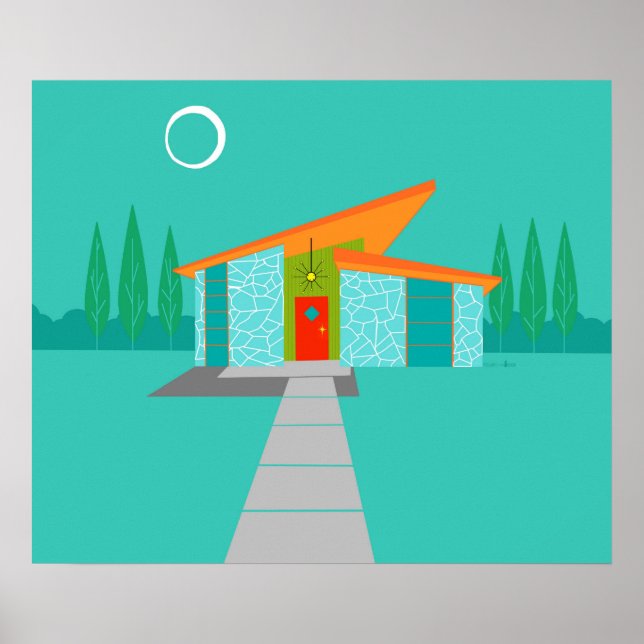 Poster do Cartoon House da Era do Espaço (Frente)