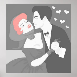 Poster do Casal retrô