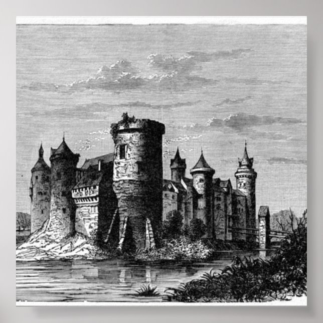 Poster do Castelo Medieval (Frente)