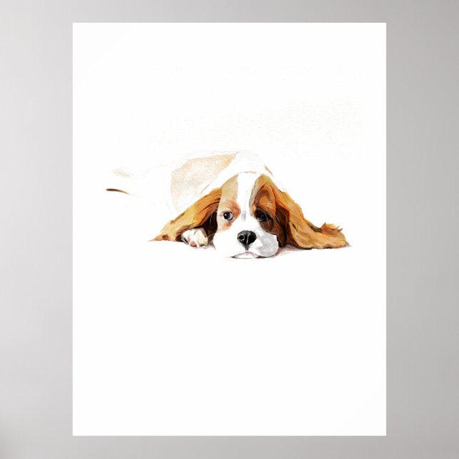 Pôster do Cavalier King, Arte de Parede de Cachorr (Frente)