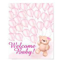 Poster do Chá de fraldas Rosa Beary