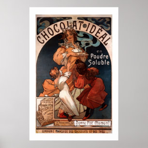 Poster do chocolate de Nouveau da arte de Mucha