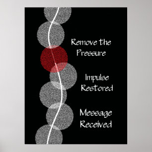 Poster do choque do nervo do Subluxation da