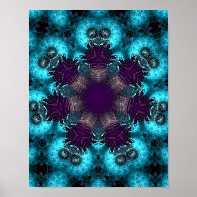Poster do círculo Fractal da Ruskiana (Frente)