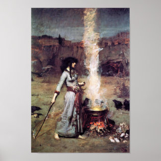 Poster do Círculo Mágico da Waterhouse Pré-Raphael