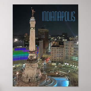 Poster do Círculo Monumento de Indianápolis