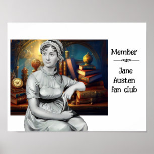 Poster do clube de fãs da Jane Austen