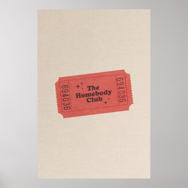 Poster do Clube Homebody (Frente)