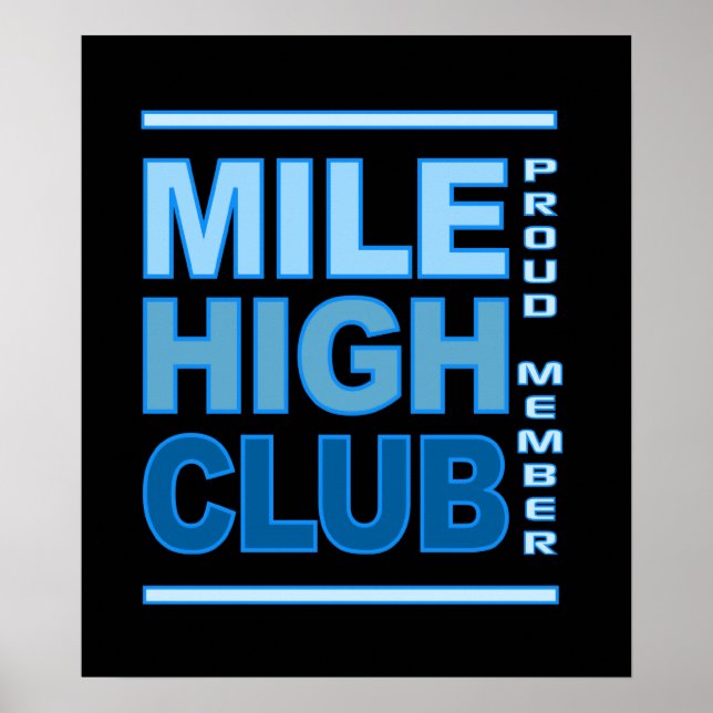 Poster do Clube Mile High (Frente)