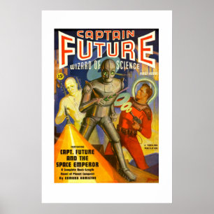 Poster do cobrir da polpa do capitão Futuro