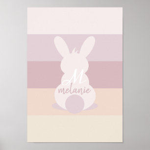 Poster do coelho do chique com nome
