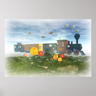 Poster do comboio de brinquedos