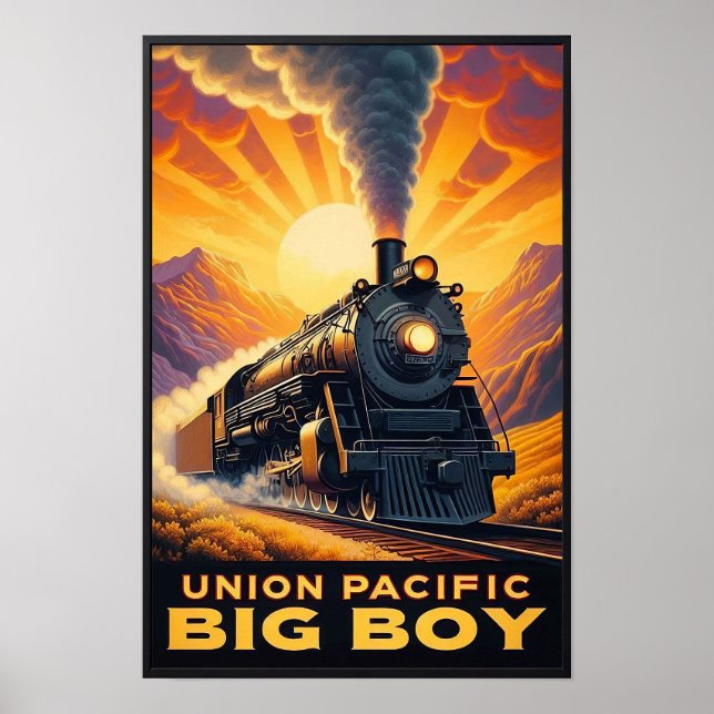 Poster do comboio de grandes dimensões do Pacífico (Frente)