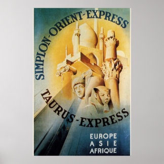 Poster do comboio expresso Orient Taurus Express