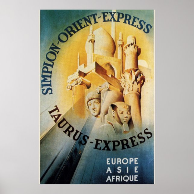 Poster do comboio expresso Orient Taurus Express (Frente)