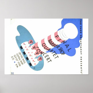 POSTER do concerto do Quarteto Compro de Barber Vi