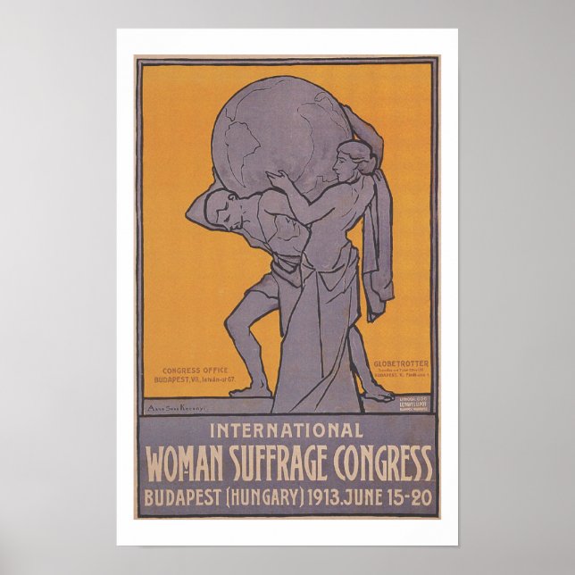 Poster do Congresso Internacional de Mulheres Sufr (Frente)
