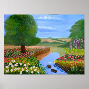 Poster do córrego do primavera
