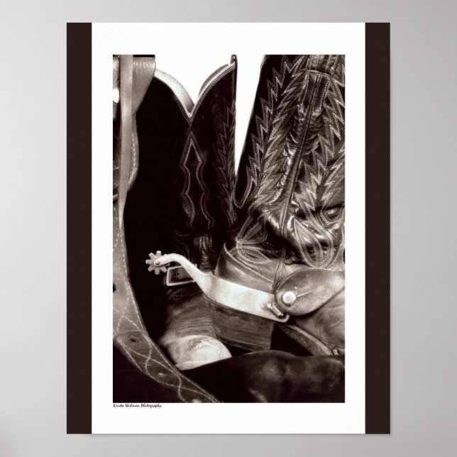 Poster do Cowboy Boots 11x14 (Frente)