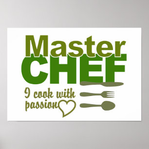 Poster do cozinheiro chefe mestre