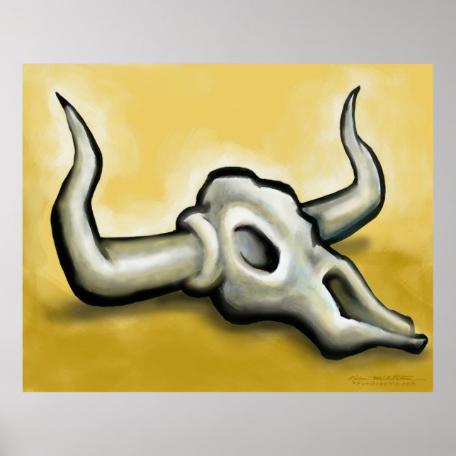 Poster do crânio de vaca (Frente)