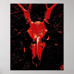 Poster do crânio dos cervos